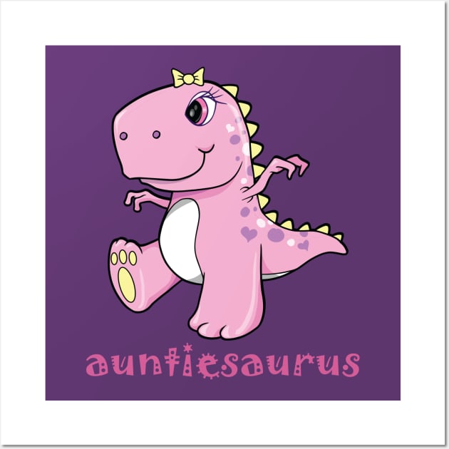 Auntiesaurus Wall Art by cdclocks